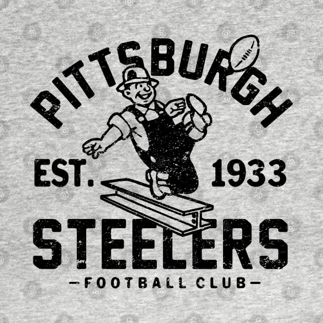 Retro Pittsburgh Steelers 1 by Buck Tee by Buck Tee